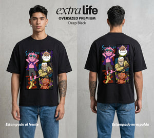El Desierto del Principe | Los del Desierto #03890 - Playera Oversized Premium | Deep Black - Foto en modelo