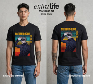 El Arte de las Maldiciones | El Infinito del Bien #03905 - Playera Standard Fit | Deep Black - Foto en modelo