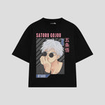 Playera streetwear premium de anime y gaming ExtraLife MX, corte oversized drop shoulder ligero y fresco en color Deep Black y Off-White, moda urbana mexicana de culto.