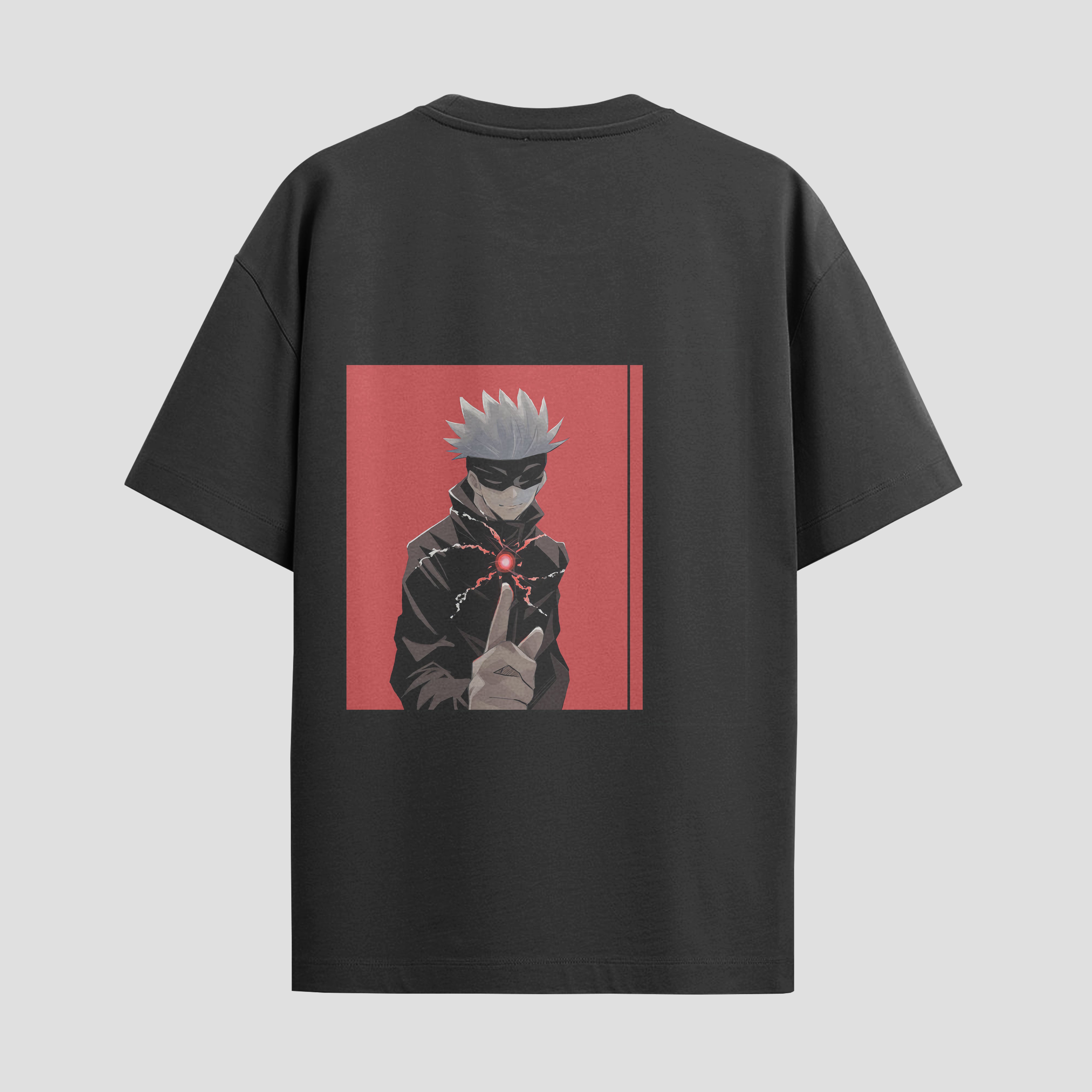 Playera urbana de anime y gaming ExtraLife MX, corte Standard Fit unisex ligero y transpirable en color Deep Black y Pure White, ropa de uso diario para gym y casual.