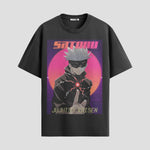 Playera urbana de anime y gaming ExtraLife MX, corte Classic Premium unisex ligero y transpirable en color Deep Black y Pure White, ropa de uso diario para gym y casual.