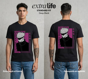 El Arte de las Maldiciones | El Infinito del Bien #03919 - Playera Standard Fit | Deep Black - Foto en modelo
