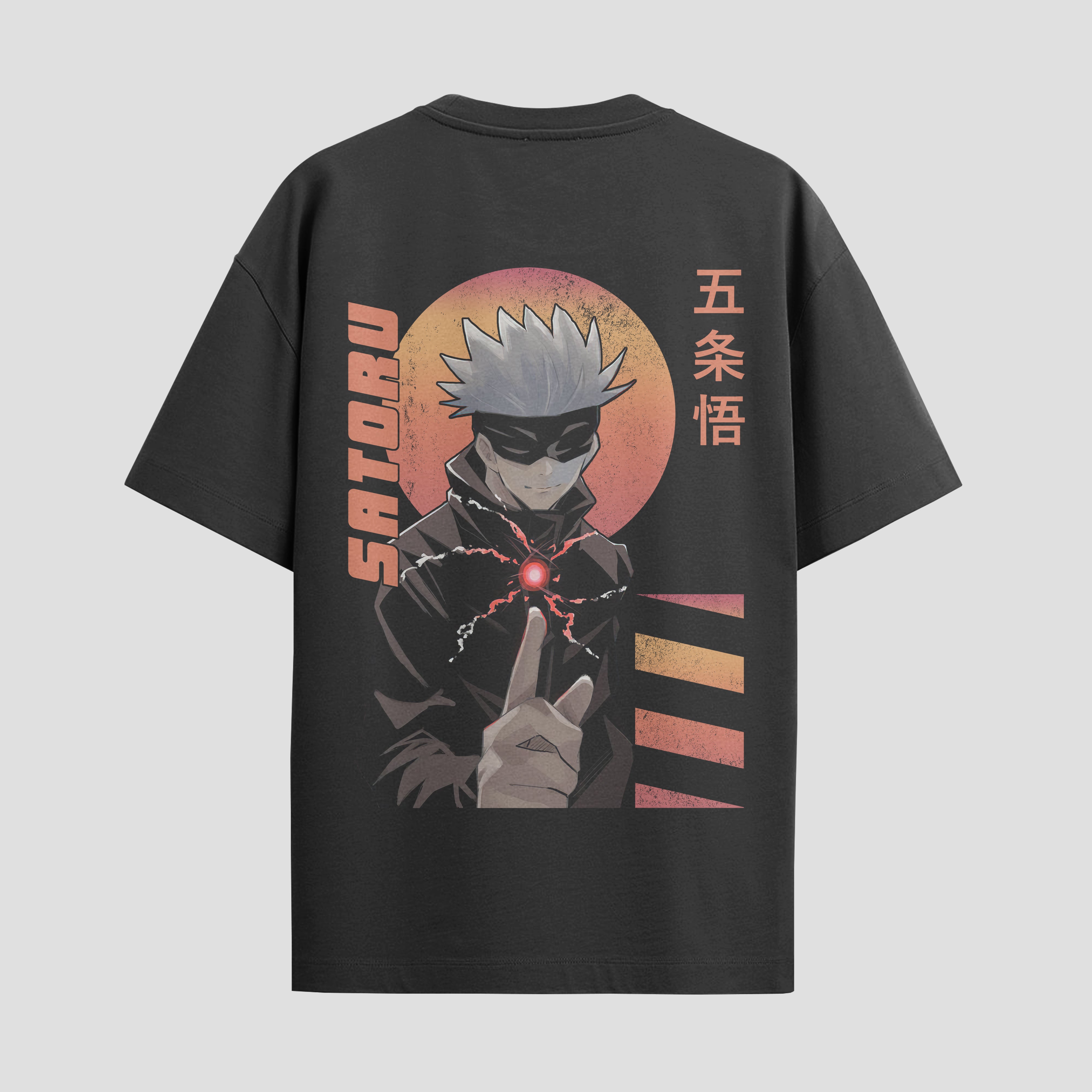 Playera urbana de anime y gaming ExtraLife MX, corte Standard Fit unisex ligero y transpirable en color Deep Black y Pure White, ropa de uso diario para gym y casual.