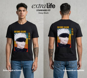 El Arte de las Maldiciones | El Infinito del Bien #03933 - Playera Standard Fit | Deep Black - Foto en modelo