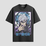 Playera urbana de anime y gaming ExtraLife MX, corte Standard Fit unisex ligero y transpirable en color Deep Black y Pure White, ropa de uso diario para gym y casual.