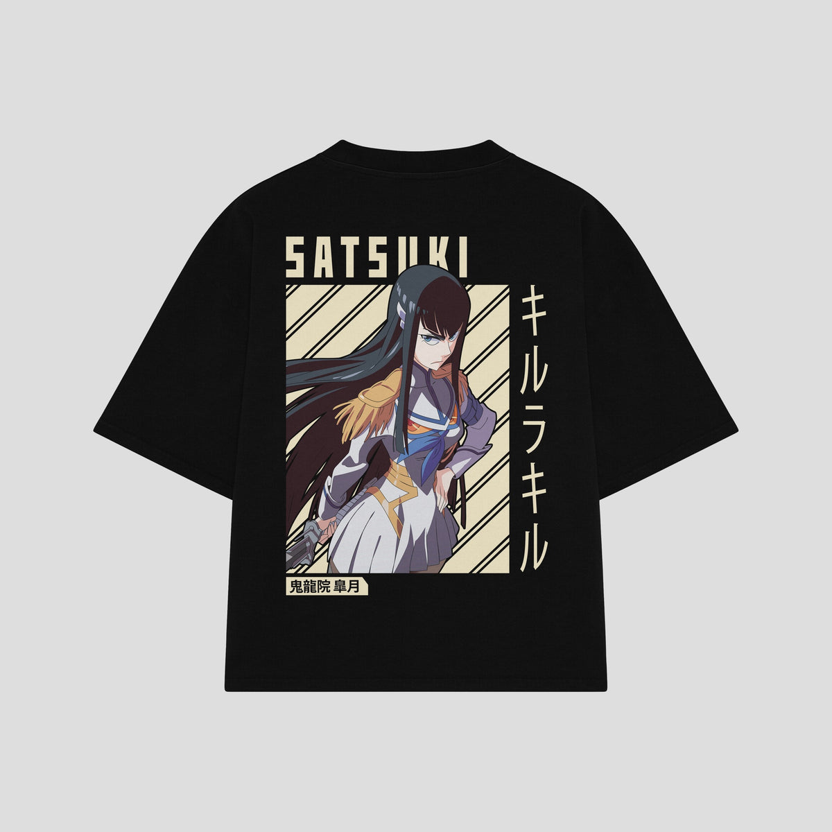 Playera streetwear premium de anime y gaming ExtraLife MX, corte oversized drop shoulder ligero y fresco en color Deep Black y Off-White, moda urbana mexicana de culto.