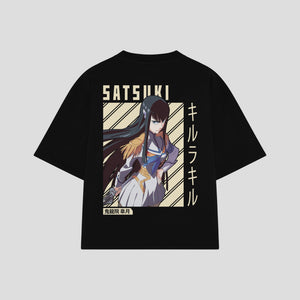Playera streetwear premium de anime y gaming ExtraLife MX, corte oversized drop shoulder ligero y fresco en color Deep Black y Off-White, moda urbana mexicana de culto.