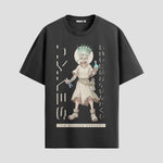 Playera urbana de anime y gaming ExtraLife MX, corte Standard Fit unisex ligero y transpirable en color Deep Black y Pure White, ropa de uso diario para gym y casual.