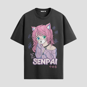 Playera urbana de anime y gaming ExtraLife MX, corte Standard Fit unisex ligero y transpirable en color Deep Black y Pure White, ropa de uso diario para gym y casual.