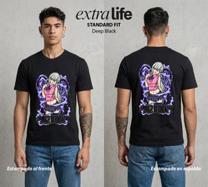 Los Siete Pecados | El Amor del Dragon #03954 - Playera Standard Fit | Deep Black - Foto en modelo