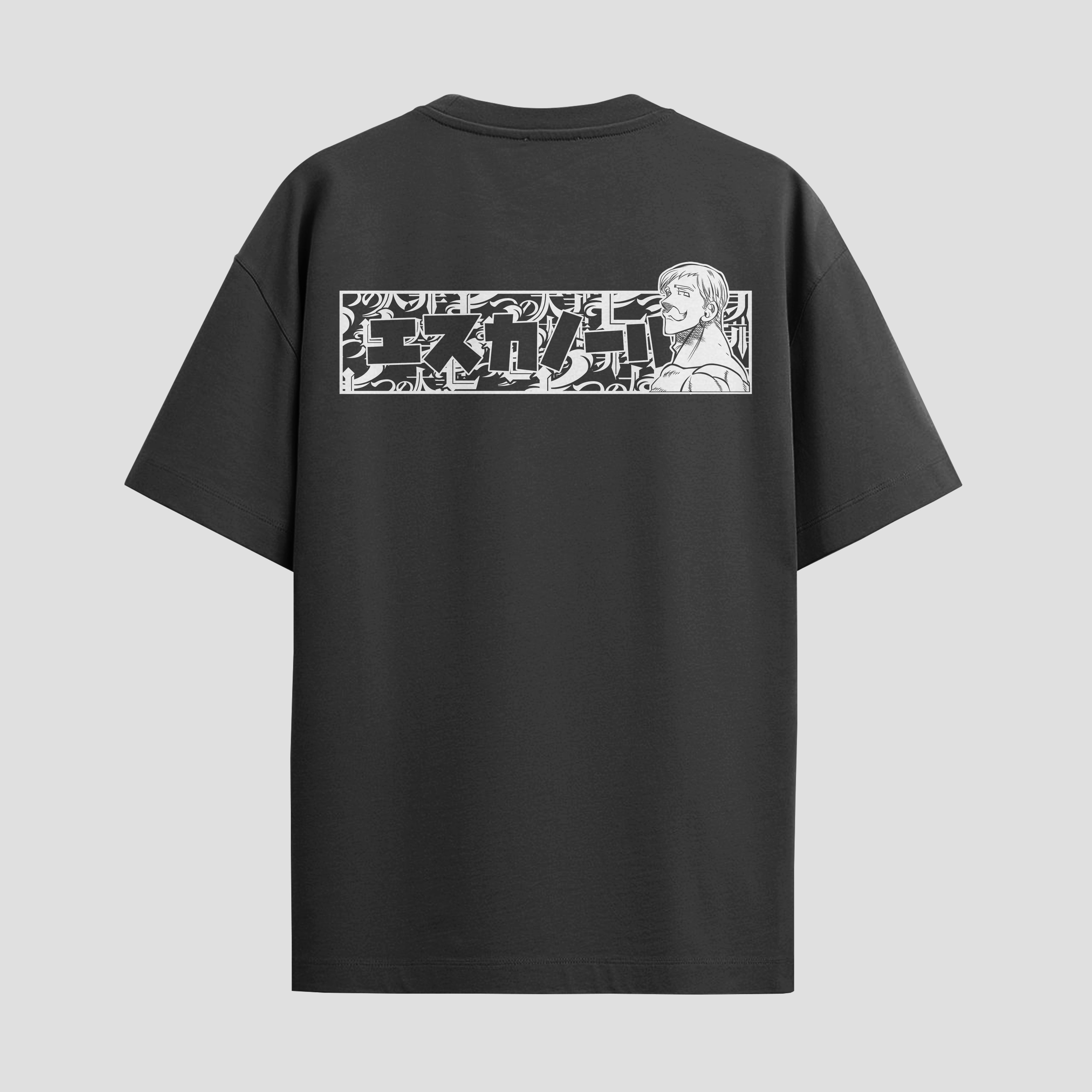 Playera urbana de anime y gaming ExtraLife MX, corte Standard Fit unisex ligero y transpirable en color Deep Black y Pure White, ropa de uso diario para gym y casual.