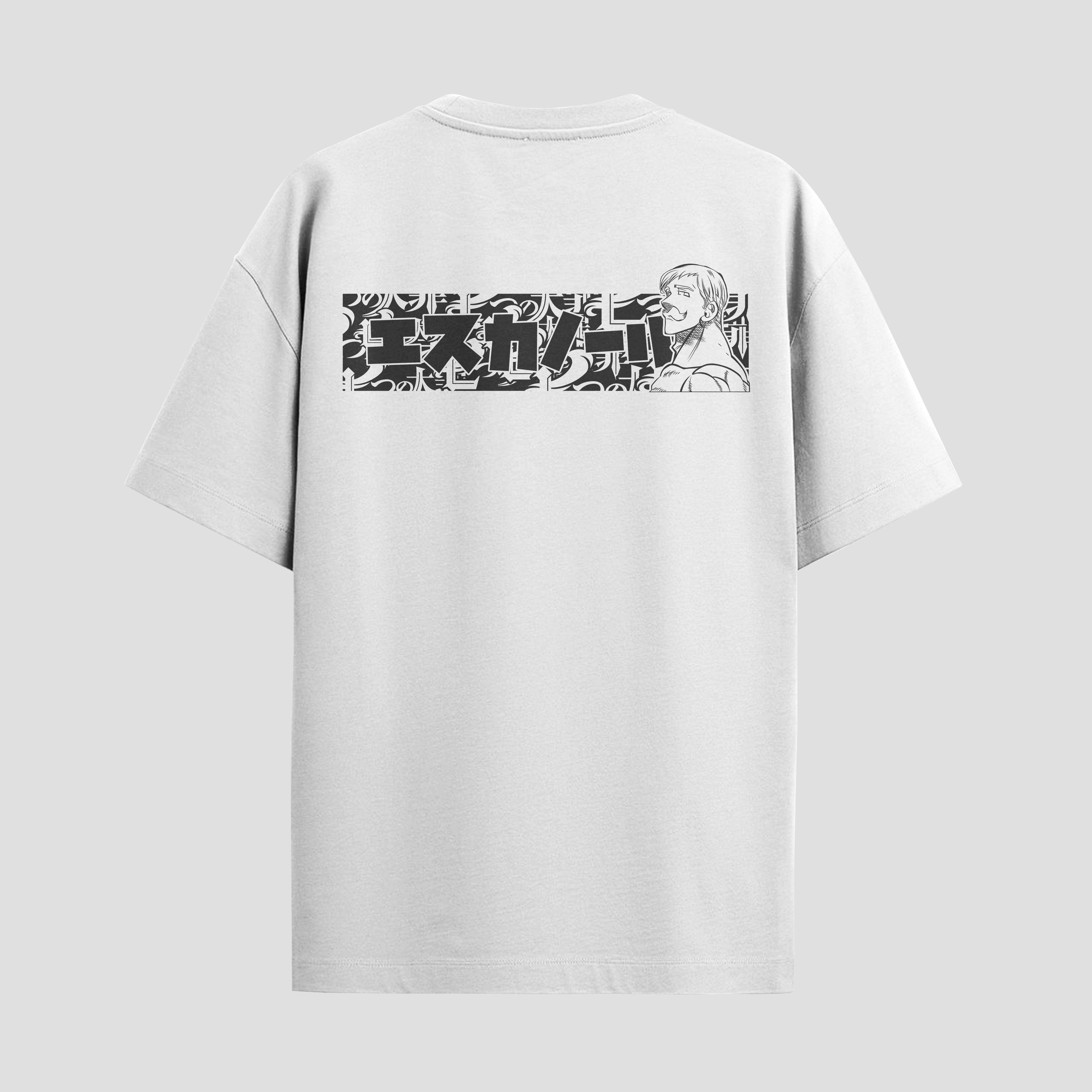 Playera urbana de anime y gaming ExtraLife MX, corte Standard Fit unisex ligero y transpirable en color Deep Black y Pure White, ropa de uso diario para gym y casual.