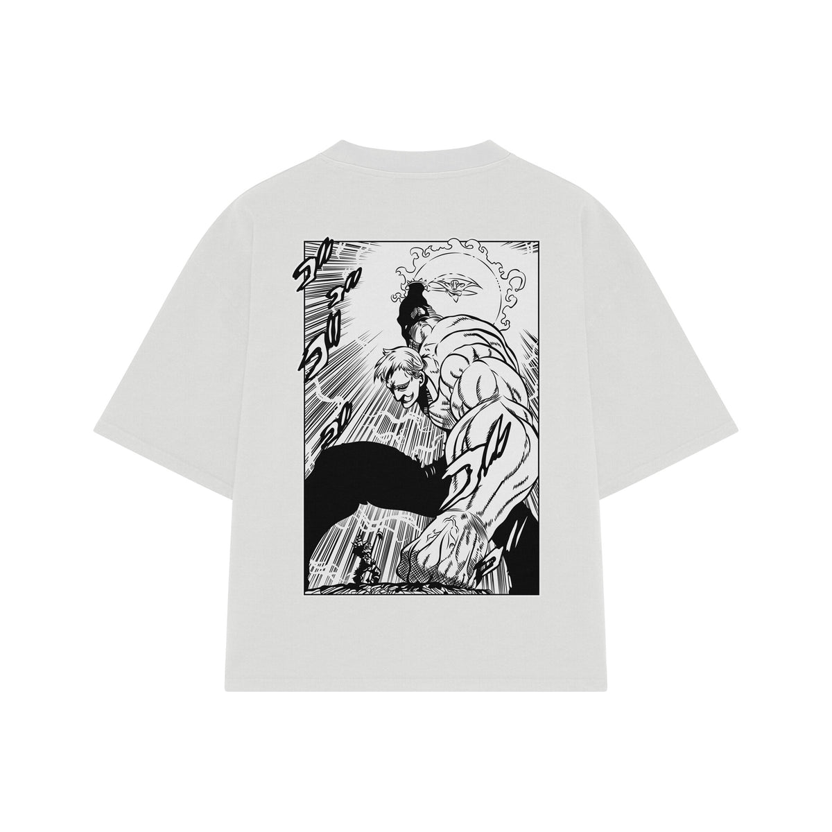 Playera streetwear premium de anime y gaming ExtraLife MX, corte oversized drop shoulder ligero y fresco en color Deep Black y Off-White, moda urbana mexicana de culto.