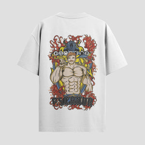 Playera urbana de anime y gaming ExtraLife MX, corte Standard Fit unisex ligero y transpirable en color Deep Black y Pure White, ropa de uso diario para gym y casual.