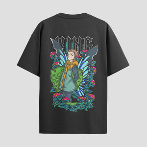 Playera urbana de anime y gaming ExtraLife MX, corte Standard Fit unisex ligero y transpirable en color Deep Black y Pure White, ropa de uso diario para gym y casual.