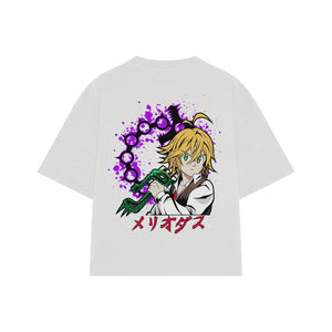 Playera streetwear premium de anime y gaming ExtraLife MX, corte oversized drop shoulder ligero y fresco en color Deep Black y Off-White, moda urbana mexicana de culto.