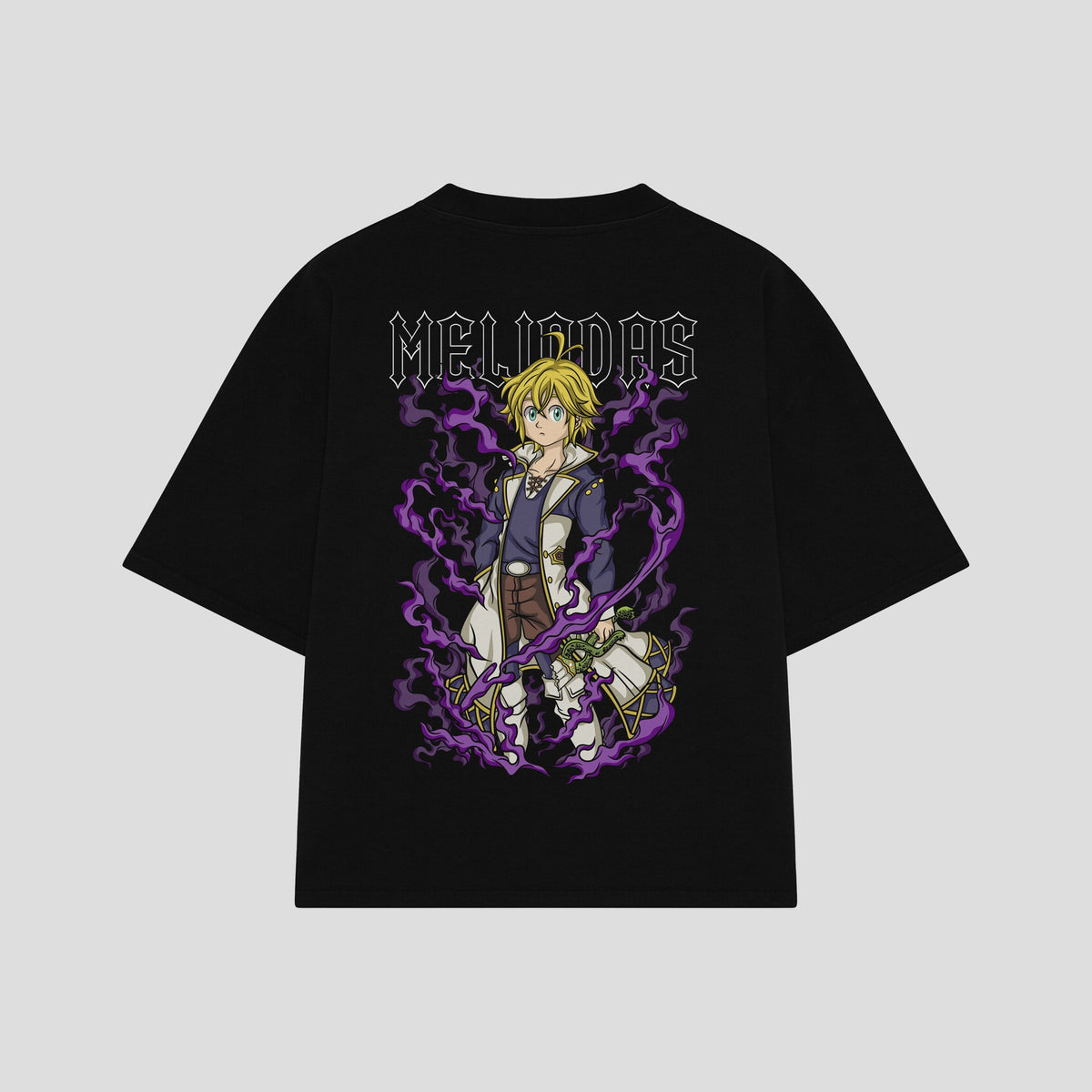 Playera streetwear premium de anime y gaming ExtraLife MX, corte oversized drop shoulder ligero y fresco en color Deep Black y Off-White, moda urbana mexicana de culto.
