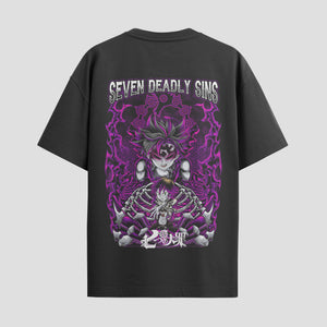 Playera urbana de anime y gaming ExtraLife MX, corte Standard Fit unisex ligero y transpirable en color Deep Black y Pure White, ropa de uso diario para gym y casual.