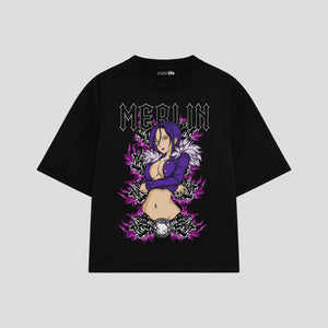 Playera streetwear premium de anime y gaming ExtraLife MX, corte oversized drop shoulder ligero y fresco en color Deep Black y Off-White, moda urbana mexicana de culto.