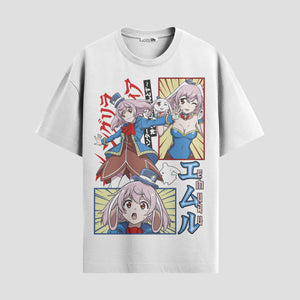 Playera urbana de anime y gaming ExtraLife MX, corte Standard Fit unisex ligero y transpirable en color Deep Black y Pure White, ropa de uso diario para gym y casual.