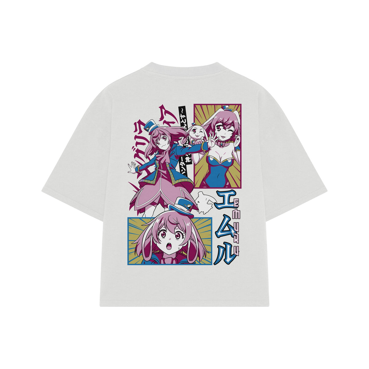 Playera streetwear premium de anime y gaming ExtraLife MX, corte oversized drop shoulder ligero y fresco en color Deep Black y Off-White, moda urbana mexicana de culto.