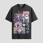 Playera urbana de anime y gaming ExtraLife MX, corte Standard Fit unisex ligero y transpirable en color Deep Black y Pure White, ropa de uso diario para gym y casual.