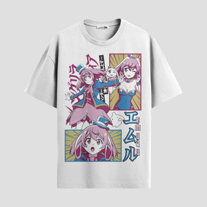 Playera urbana de anime y gaming ExtraLife MX, corte Standard Fit unisex ligero y transpirable en color Deep Black y Pure White, ropa de uso diario para gym y casual.