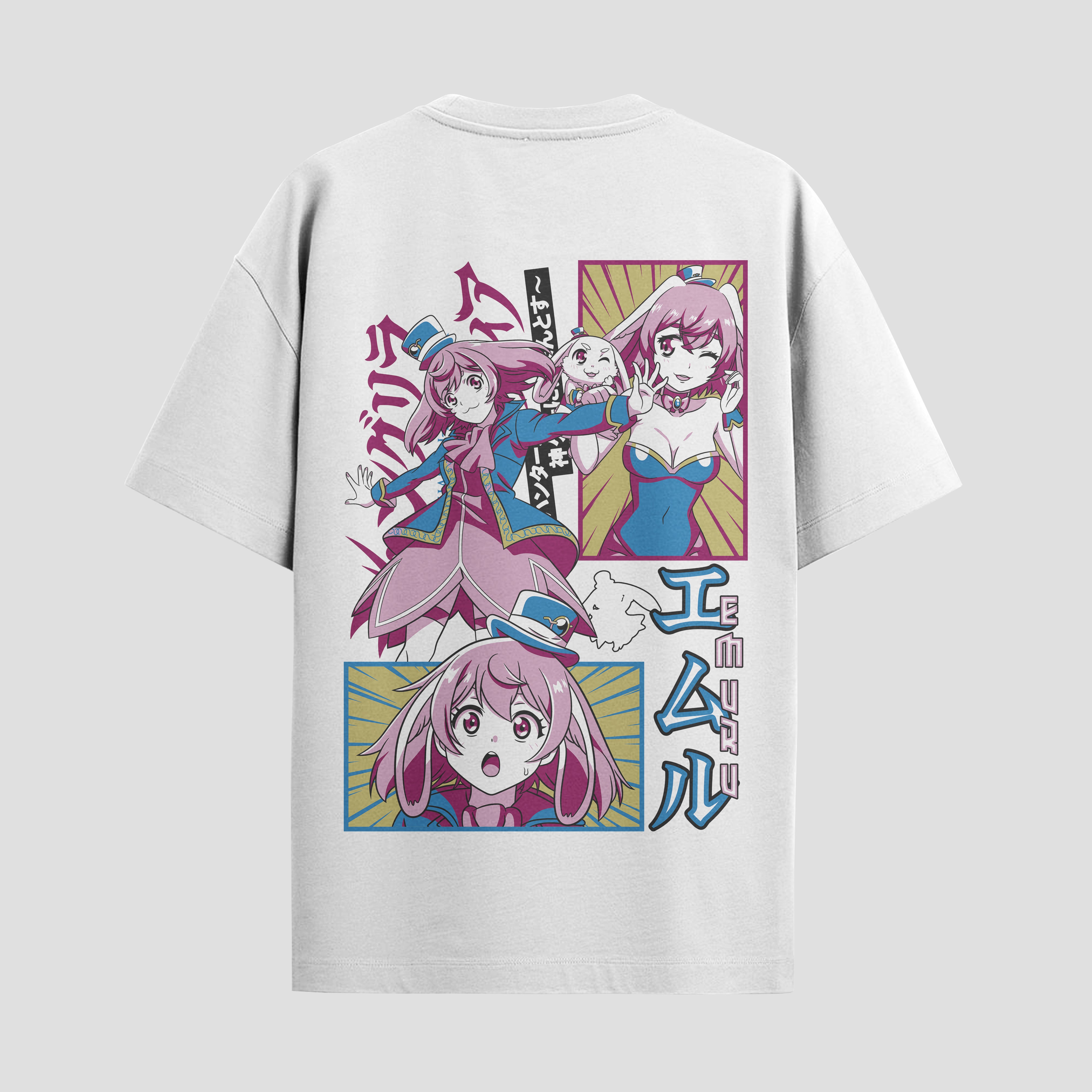 Playera urbana de anime y gaming ExtraLife MX, corte Standard Fit unisex ligero y transpirable en color Deep Black y Pure White, ropa de uso diario para gym y casual.