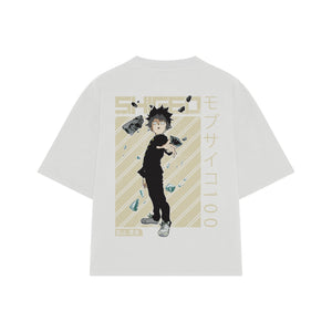 Playera streetwear premium de anime y gaming ExtraLife MX, corte oversized drop shoulder ligero y fresco en color Deep Black y Off-White, moda urbana mexicana de culto.
