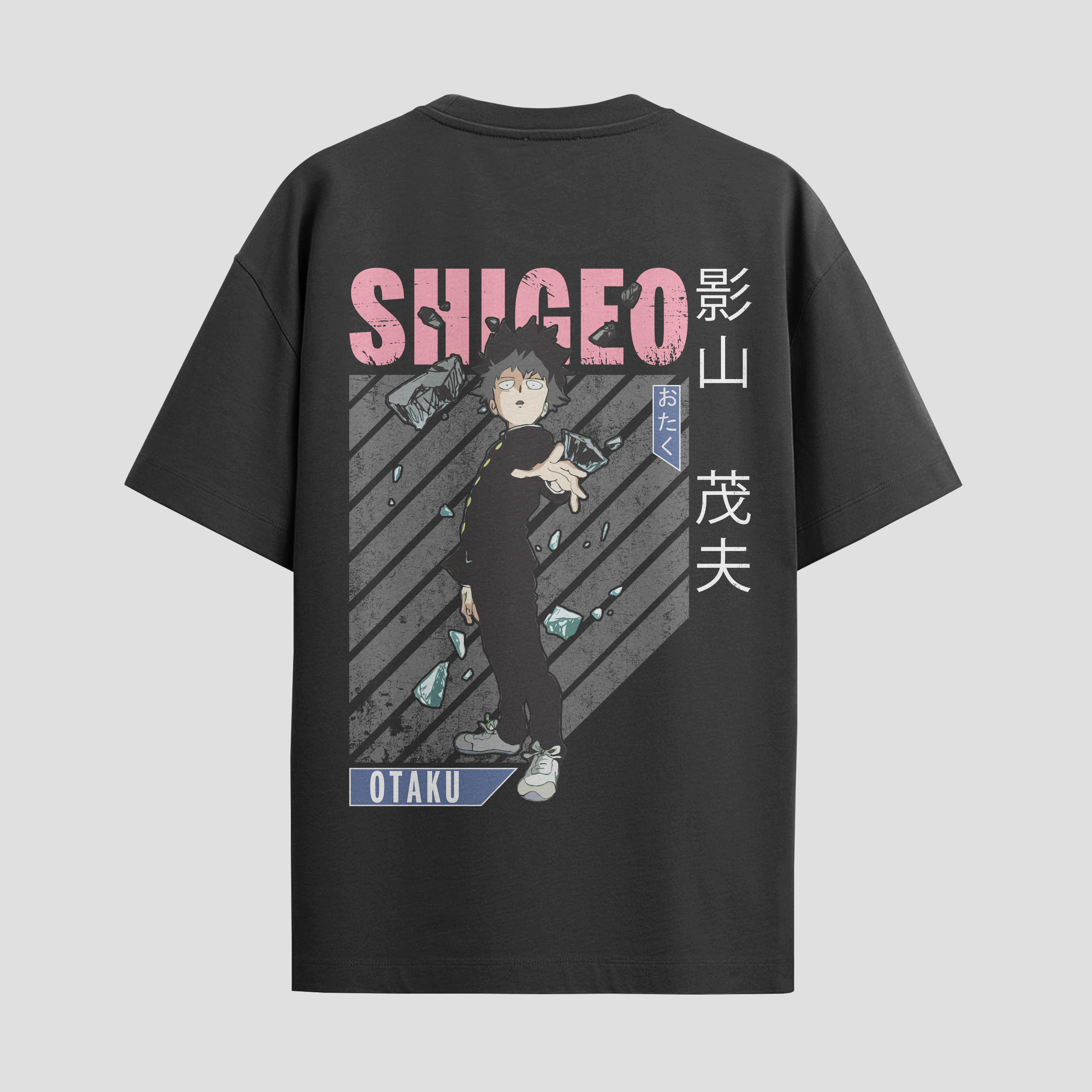 Playera urbana de anime y gaming ExtraLife MX, corte Standard Fit unisex ligero y transpirable en color Deep Black y Pure White, ropa de uso diario para gym y casual.
