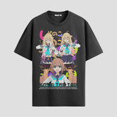 Playera urbana de anime y gaming ExtraLife MX, corte Standard Fit unisex ligero y transpirable en color Deep Black y Pure White, ropa de uso diario para gym y casual.