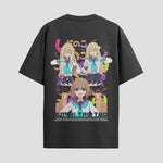Playera urbana de anime y gaming ExtraLife MX, corte Standard Fit unisex ligero y transpirable en color Deep Black y Pure White, ropa de uso diario para gym y casual.