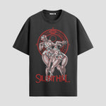 Playera urbana de anime y gaming ExtraLife MX, corte Standard Fit unisex ligero y transpirable en color Deep Black y Pure White, ropa de uso diario para gym y casual.