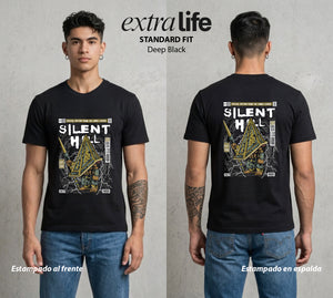 La Niebla del Horror | Silent Hill #04013 - Playera Standard Fit | Deep Black - Foto en modelo