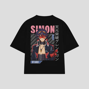 Playera streetwear premium de anime y gaming ExtraLife MX, corte oversized drop shoulder ligero y fresco en color Deep Black y Off-White, moda urbana mexicana de culto.
