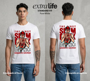 La Cancha del Destino | El Genio Novato #04023 - Playera Standard Fit | Pure White - Foto en modelo