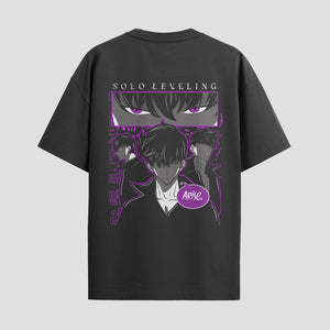 Playera urbana de anime y gaming ExtraLife MX, corte Standard Fit unisex ligero y transpirable en color Deep Black y Pure White, ropa de uso diario para gym y casual.