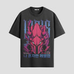 Playera urbana de anime y gaming ExtraLife MX, corte Standard Fit unisex ligero y transpirable en color Deep Black y Pure White, ropa de uso diario para gym y casual.