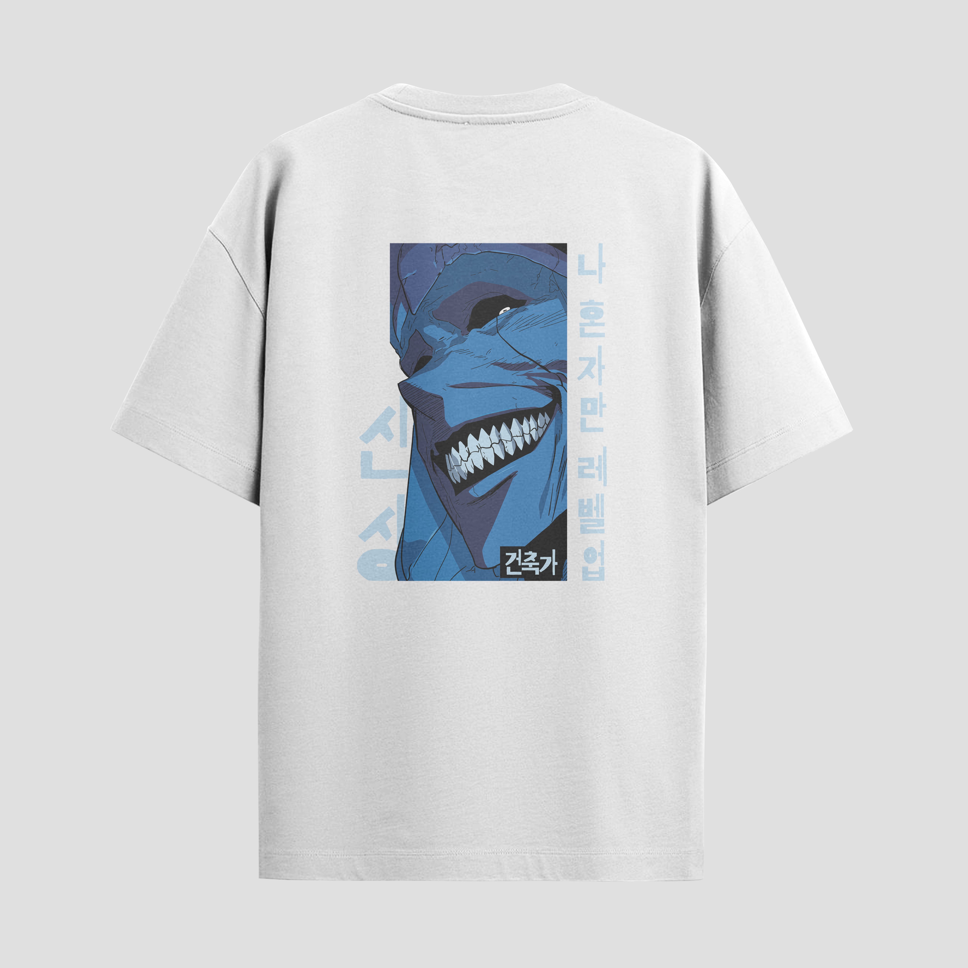 Playera urbana de anime y gaming ExtraLife MX, corte Standard Fit unisex ligero y transpirable en color Deep Black y Pure White, ropa de uso diario para gym y casual.