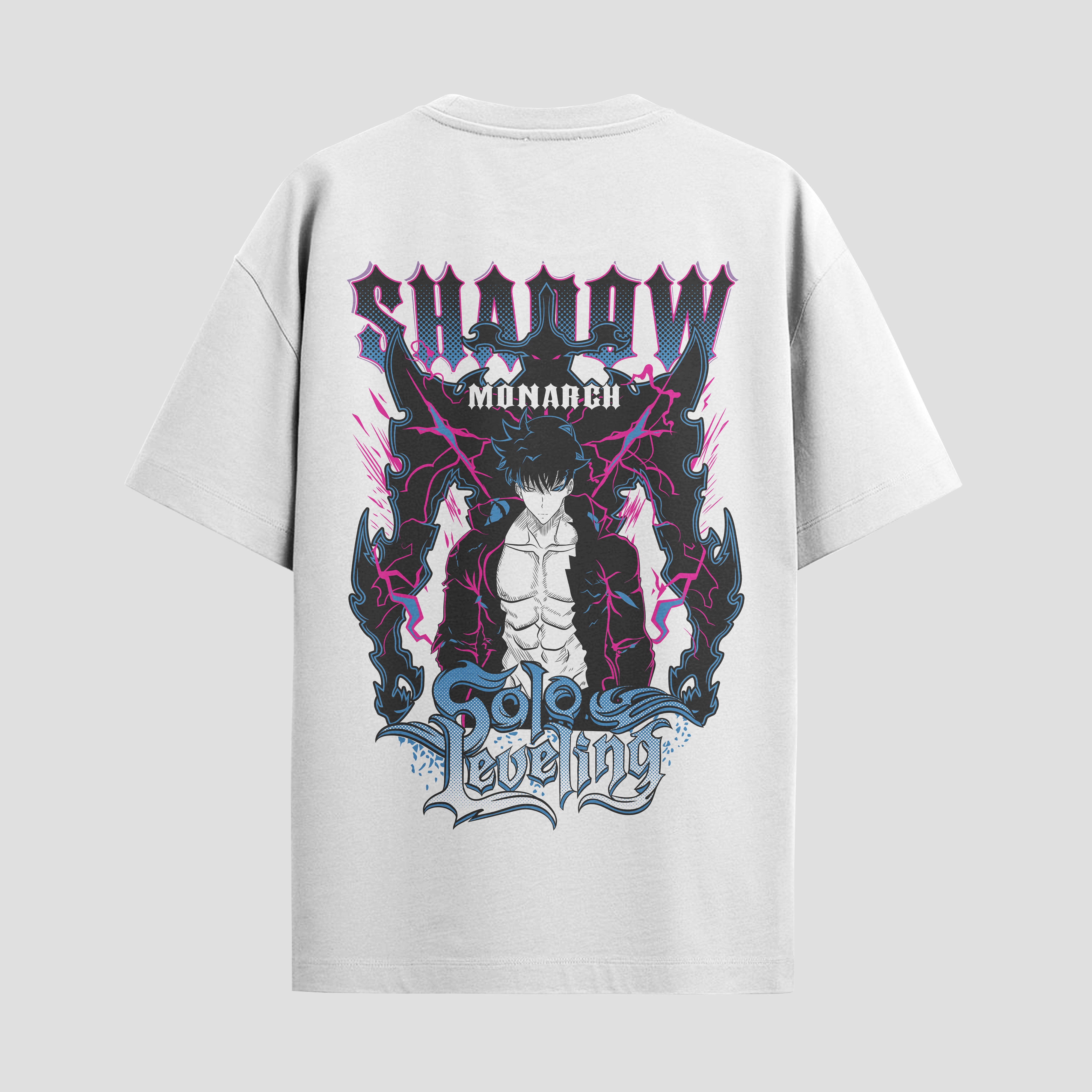 Playera urbana de anime y gaming ExtraLife MX, corte Standard Fit unisex ligero y transpirable en color Deep Black y Pure White, ropa de uso diario para gym y casual.