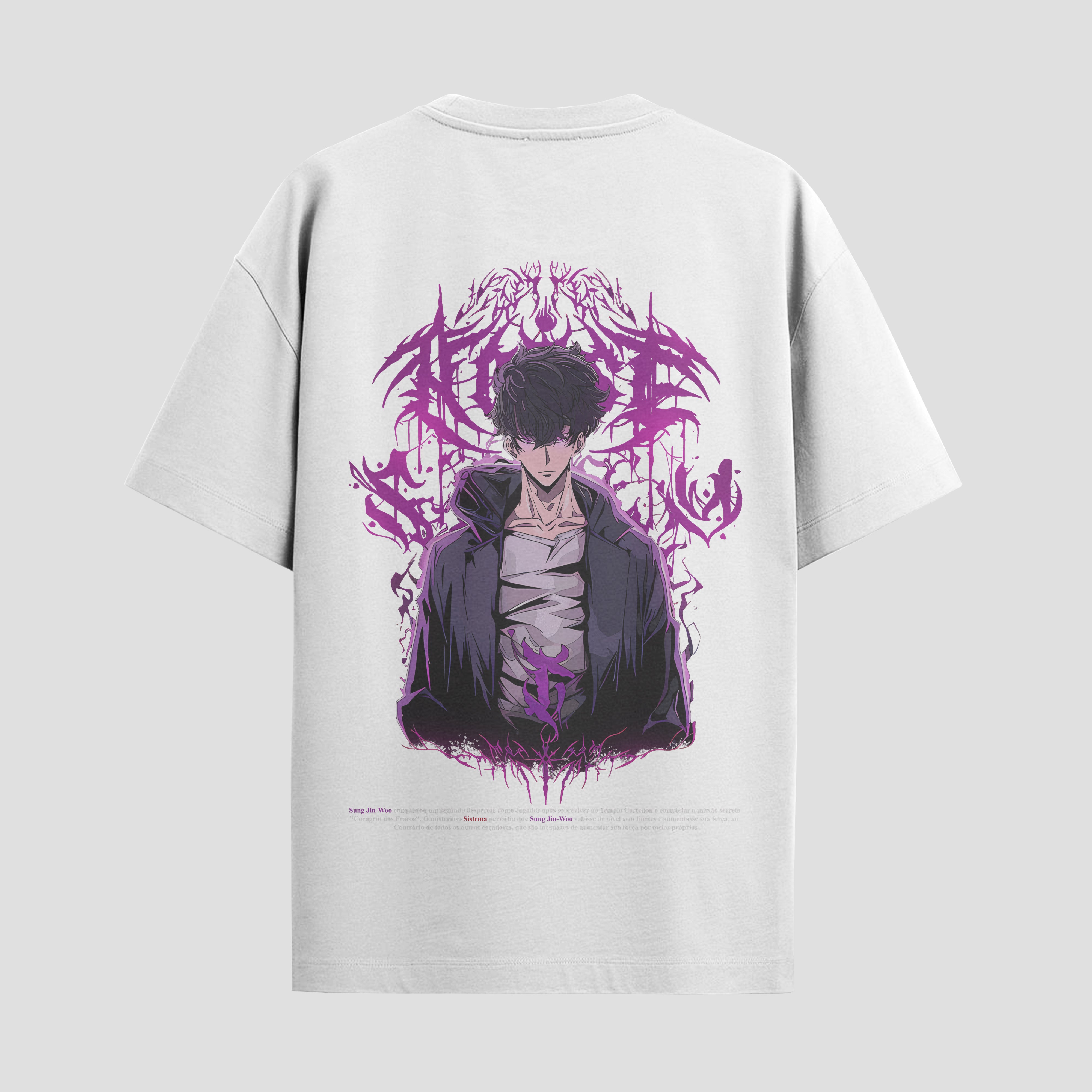 Playera urbana de anime y gaming ExtraLife MX, corte Standard Fit unisex ligero y transpirable en color Deep Black y Pure White, ropa de uso diario para gym y casual.