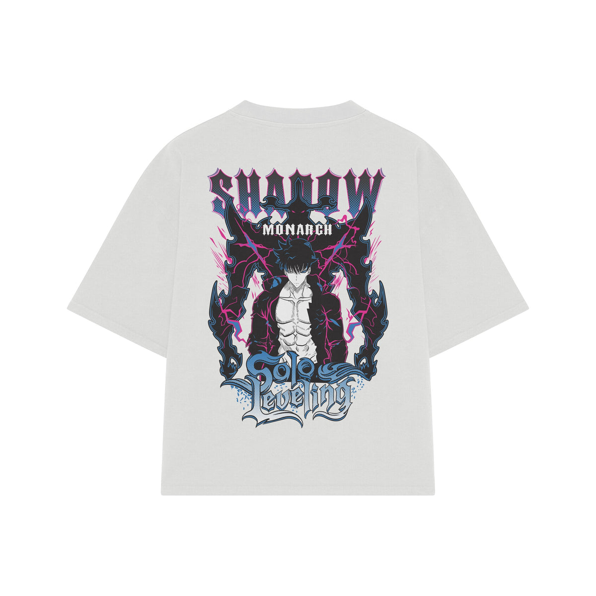 Playera streetwear premium de anime y gaming ExtraLife MX, corte oversized drop shoulder ligero y fresco en color Deep Black y Off-White, moda urbana mexicana de culto.