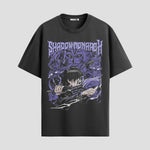 Playera urbana de anime y gaming ExtraLife MX, corte Standard Fit unisex ligero y transpirable en color Deep Black y Pure White, ropa de uso diario para gym y casual.