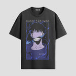 Playera urbana de anime y gaming ExtraLife MX, corte Standard Fit unisex ligero y transpirable en color Deep Black y Pure White, ropa de uso diario para gym y casual.