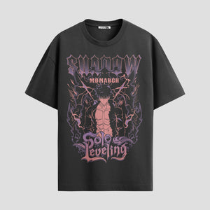 Playera urbana de anime y gaming ExtraLife MX, corte Standard Fit unisex ligero y transpirable en color Deep Black y Pure White, ropa de uso diario para gym y casual.