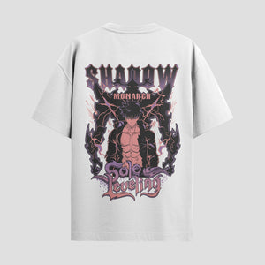 Playera urbana de anime y gaming ExtraLife MX, corte Classic Premium unisex ligero y transpirable en color Deep Black y Pure White, ropa de uso diario para gym y casual.