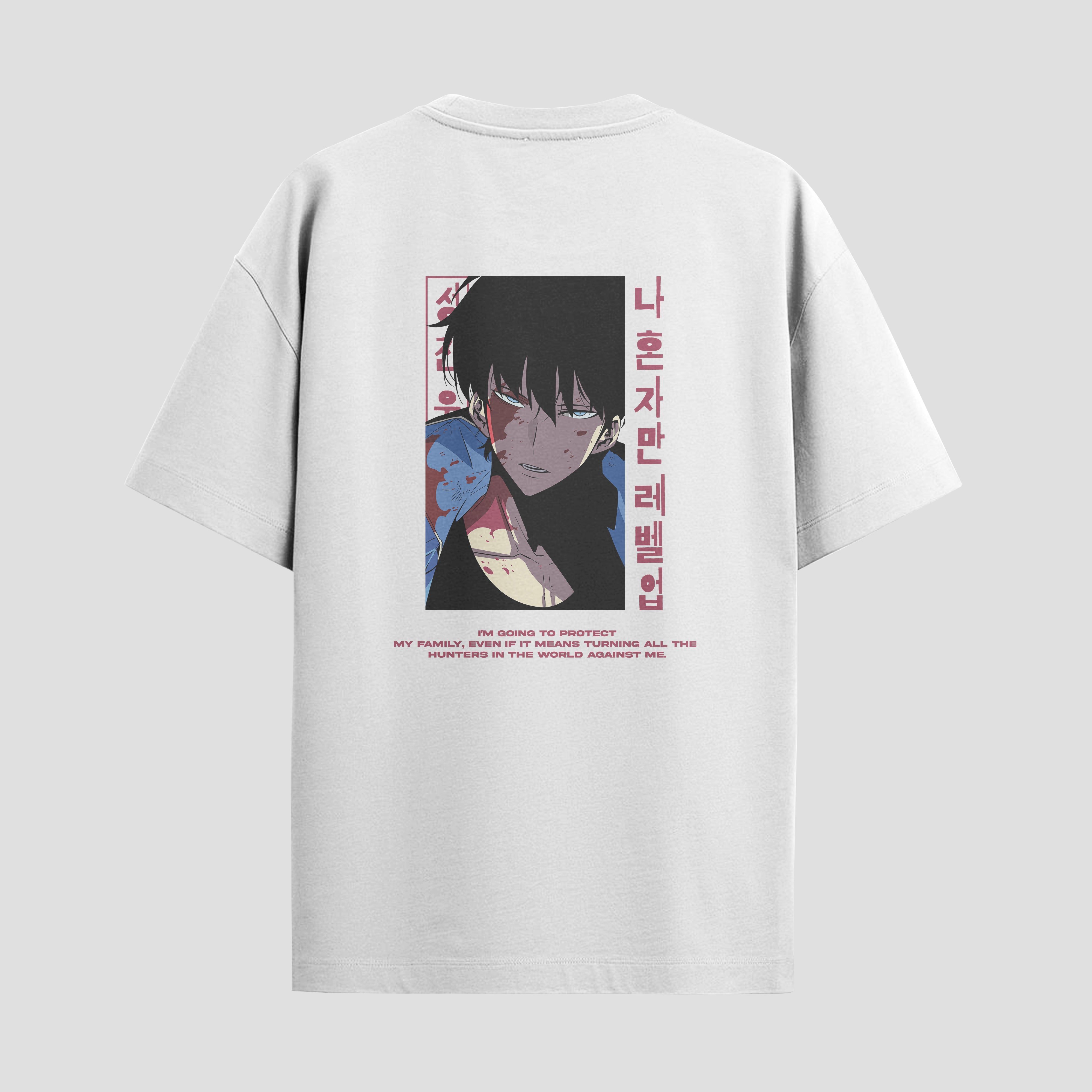 Playera urbana de anime y gaming ExtraLife MX, corte Standard Fit unisex ligero y transpirable en color Deep Black y Pure White, ropa de uso diario para gym y casual.