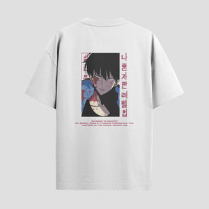 Playera urbana de anime y gaming ExtraLife MX, corte Standard Fit unisex ligero y transpirable en color Deep Black y Pure White, ropa de uso diario para gym y casual.