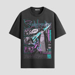 Playera urbana de anime y gaming ExtraLife MX, corte Standard Fit unisex ligero y transpirable en color Deep Black y Pure White, ropa de uso diario para gym y casual.