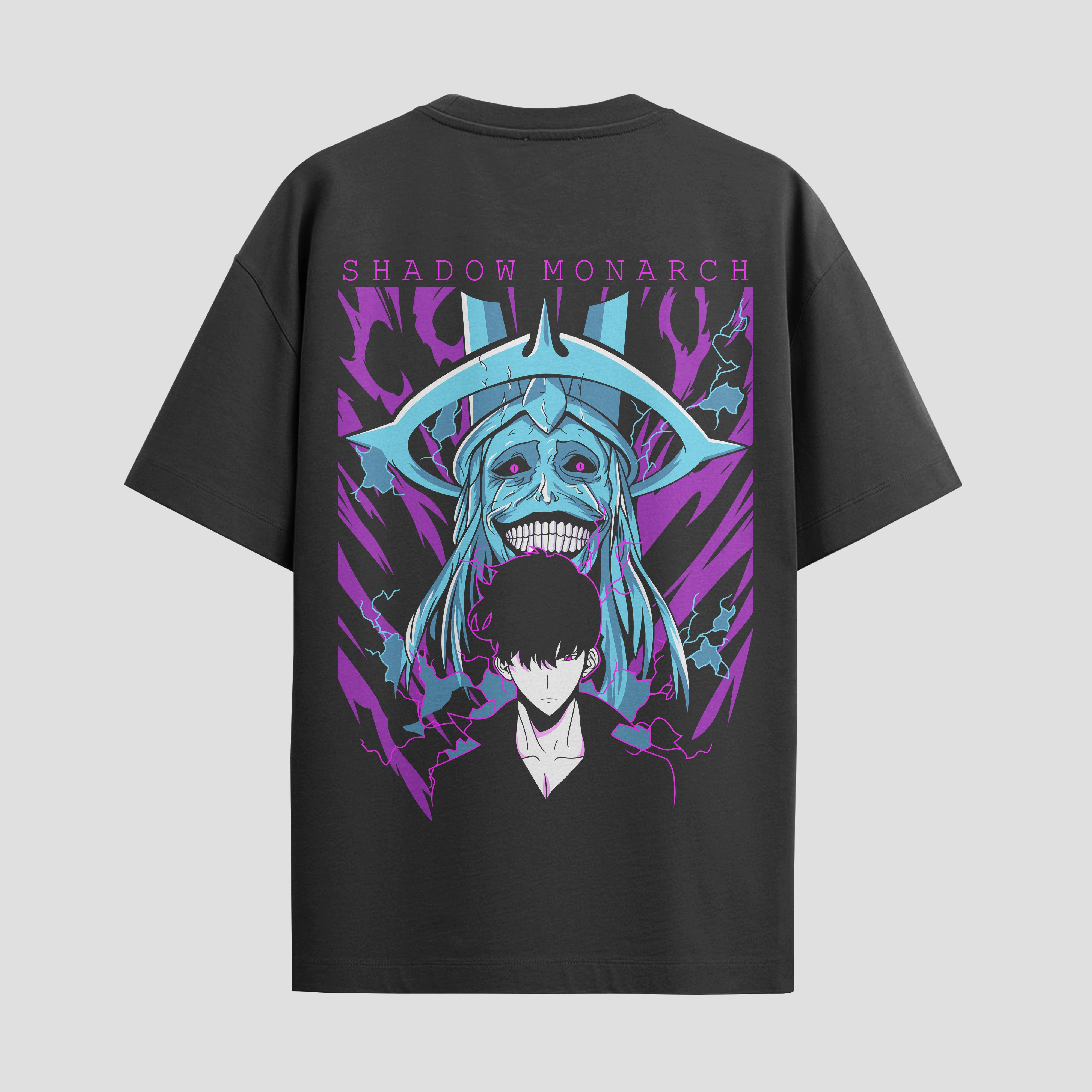 Playera urbana de anime y gaming ExtraLife MX, corte Standard Fit unisex ligero y transpirable en color Deep Black y Pure White, ropa de uso diario para gym y casual.
